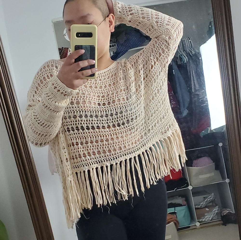 5/$25 Clearance VS Crochet Fringe Cover Up